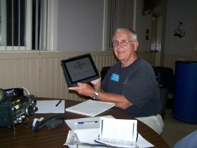 Frank shows off his new iPad