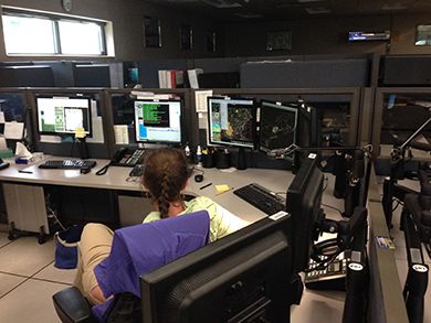 at the weather office