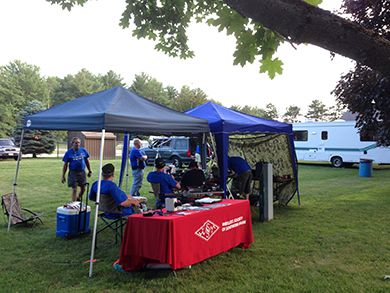 The Field Day setup