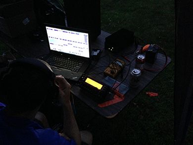 KB1YTR operates into the evening