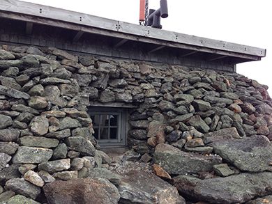 One of the windows on the Tip Top House