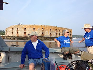 passing by Fort Popham