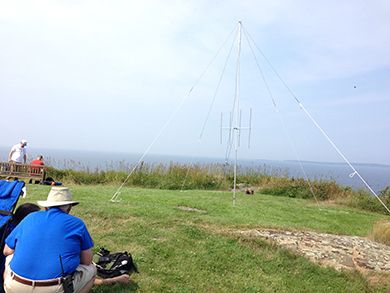 VHF yagi and fan dipole