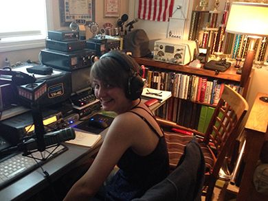 Stefania, operating as W1/YO9GJY