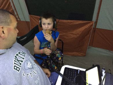 Sean and his son