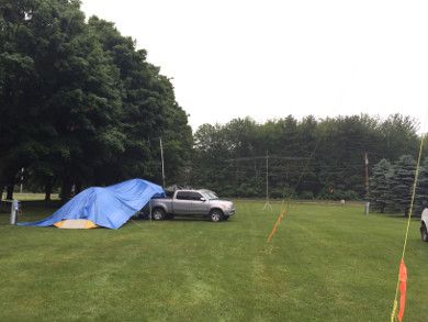 Bert's truck and tarps