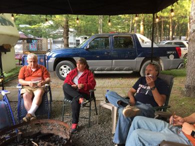 At the campground