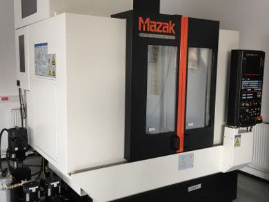 One of the Mazak machine tools on display