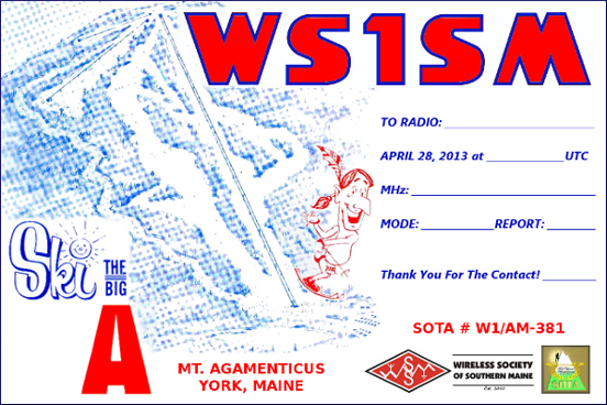 WS1SM QSL card SOTA