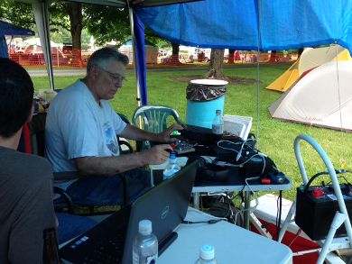 Dana works 20m CW