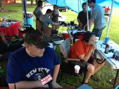 The Saturday crowd