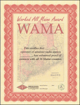Worked All Maine Award