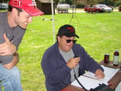 Tim watches as Ken makes some contacts