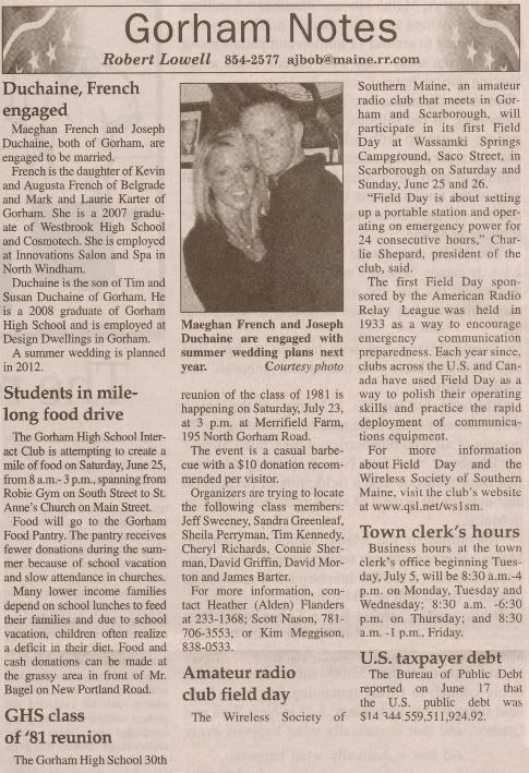 American Journal, Field Day