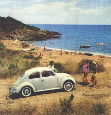 VW at beach
