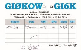 GI6K qsl card