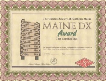Maine DX Award