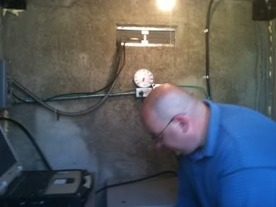 Keith in the repeater building