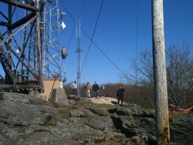 At the top