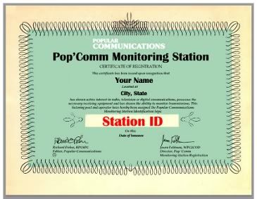 pop comm certificate