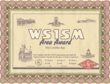 WS1SM Area Award