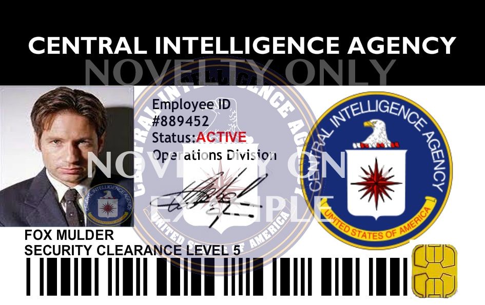 Pin Cia Id Cards And Novelty Badges On Pinterest