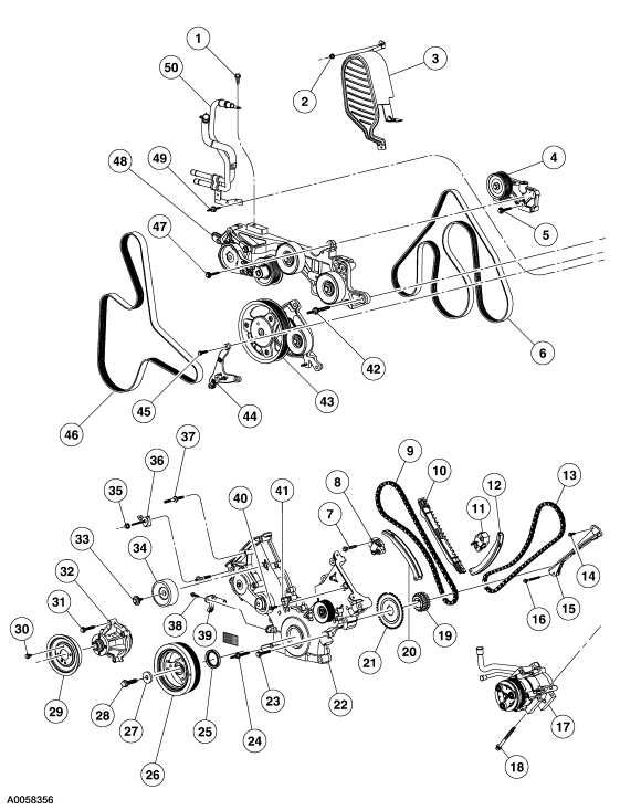 Exploded View 4 6l Engine