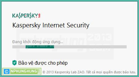 Khởi động Kaspersky 2014