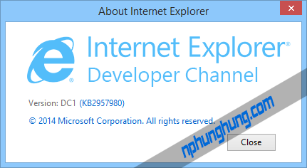 About Internet Explorer Developer Channel