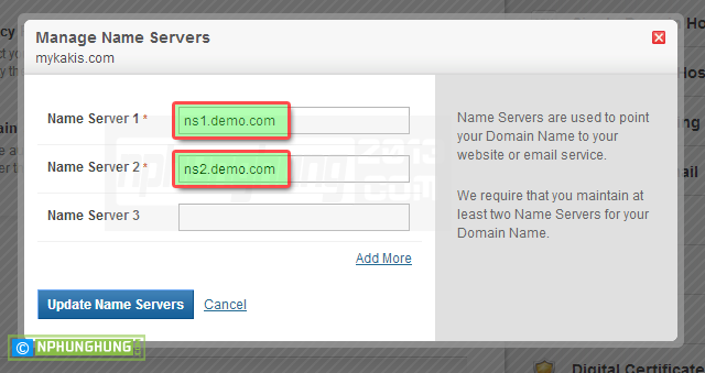 Trỏ DNS về hosting