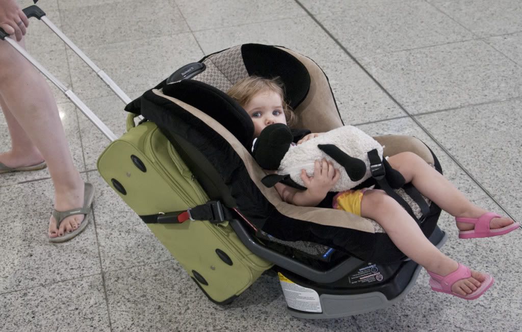 luggage bag with baby seat