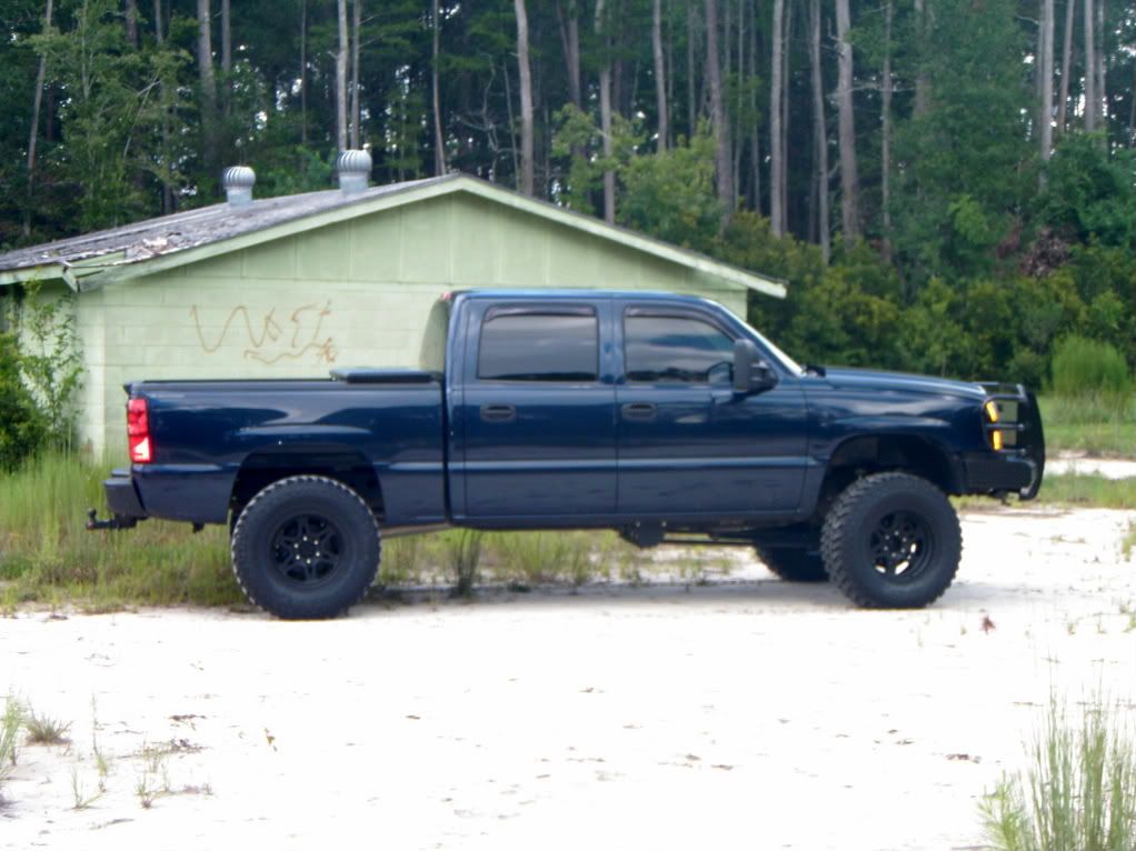 Blue Chevy Trucks Lifted