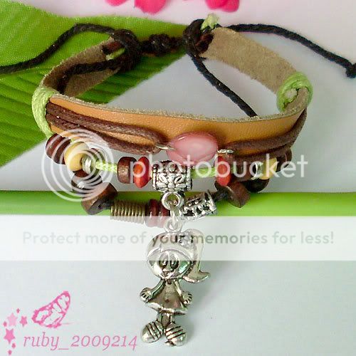 New Handmade Hemp Leather Surfer Bracelet With Coin Shell Bead And 